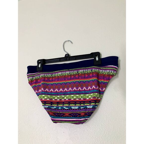 Title Nine Pink Geometric Tankini Set Womens Sz L/XL Full Coverage Swimsuit - Picture 12 of 13